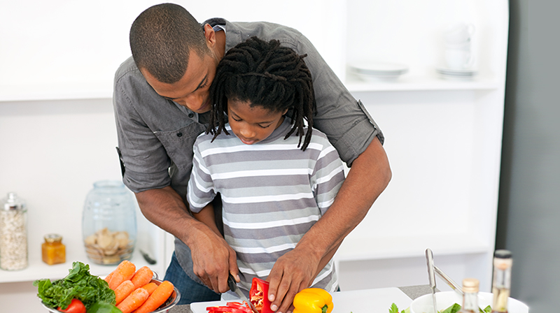 Family Cooking Father Son Shutterstock 46444225
